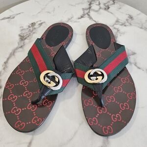 Gucci GG THONG WEB SANDAL